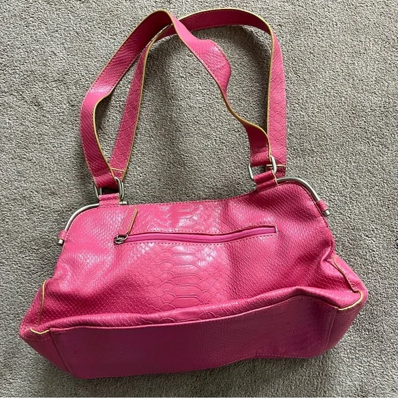 2/$20 Jaclyn Smith Faux Snakeskin Multi-Pocket Purse - Picture 4 of 15